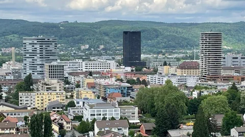 Blick auf Pratteln