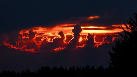 Wolken am Abendhimmel