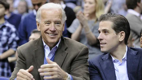 Joe und Hunter Biden. 