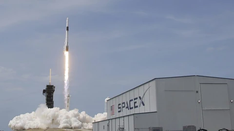 Start der Space-X-Rakete Falcon 9, 2020 in Cape Canaveral, Florida.