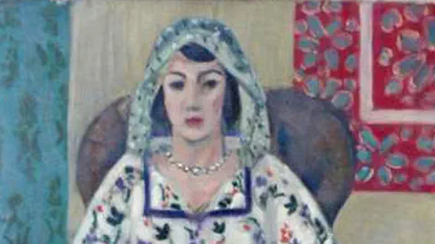 Brustausschnitt der «Sitzenden Frau» von Matisse