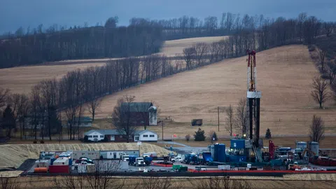 Fracking-Bohrturm in den USA