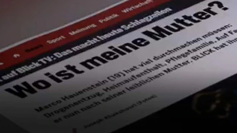 Zeitungsartikel aus dem Blick mit dem Titel «Wo ist meine Mutter?»