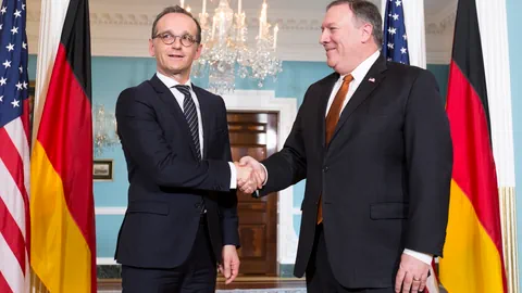 Der deutsche Aussenminister Heiko Maas und US-Aussenminister Mike Pompeo.