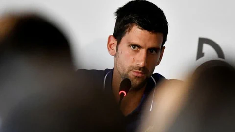 Djokovic an früherer Pressekonferenz