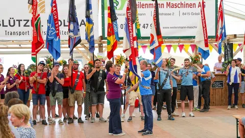 Die Eröffnungsfeier des Turnfests am 16. Juni 2023. 