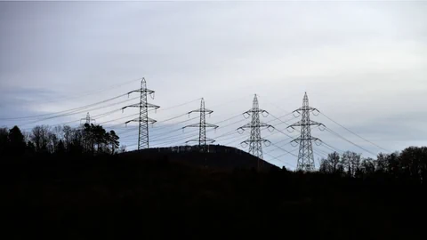 Hochspannunsleitungen bei Laufenburg