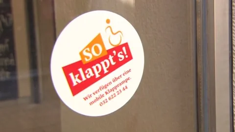 Kleber mit Aufschrift: SO klappt's