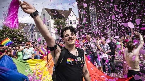 LGBT-Parade in den Niederlanden.