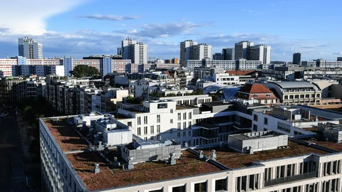 Blick über Dächer von Berlin