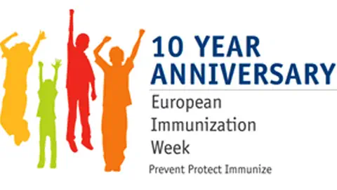 Logo der European Immunization Week