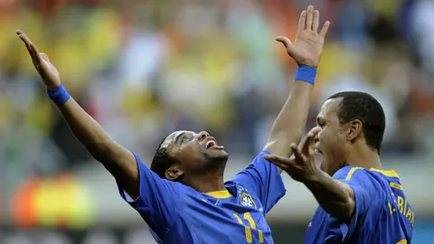 Ein jubelnder Robinho.