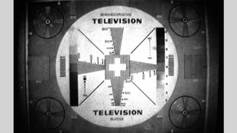 Erste Generation des Schweizer Testbilds um 1954