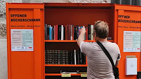 «Offenener Bücherschrank» in der Solothurner Altstadt.