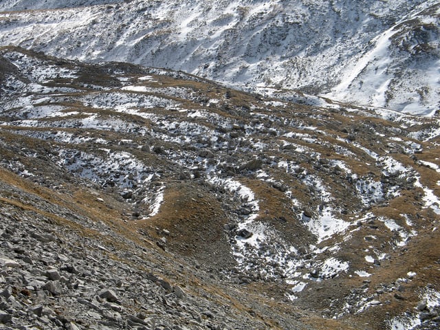 Blockgletscher in Graubünden