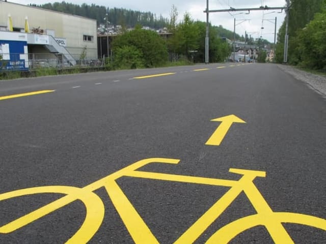 In Luzern ist auf einem ehemaligen Zug-Trassee ein Velo-Highway entstanden.