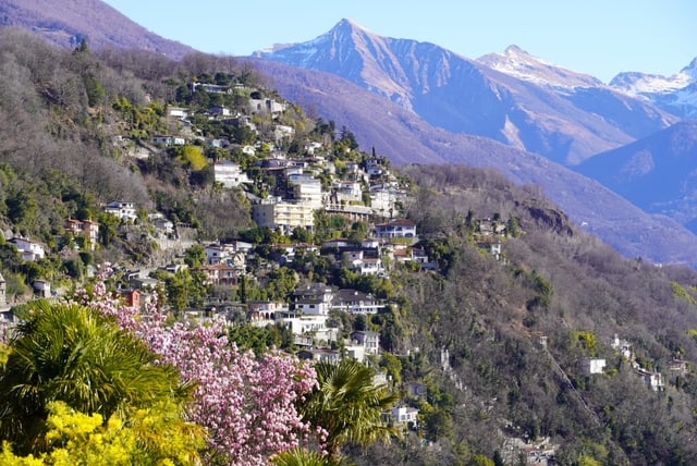 Blick auf das Tessin.