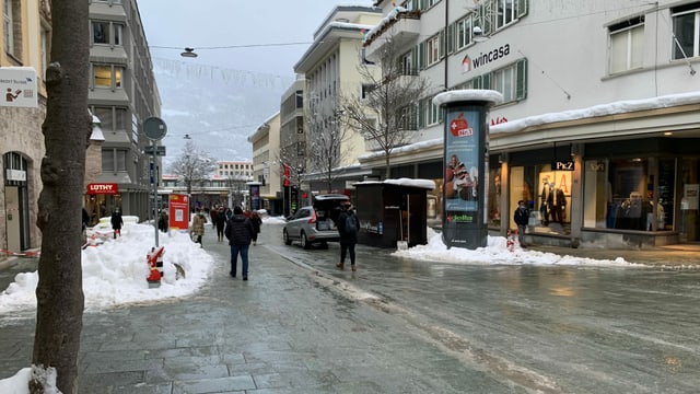 Bahnhofstrasse in Chur.