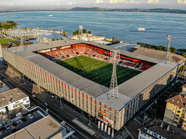 Das Stadion Maladière in Neuenburg.