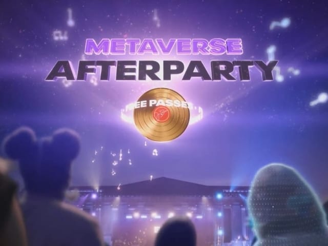 Anzeige für Metaverse-Afterparty 