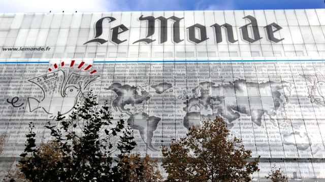 Fassade des «Le Monde»-Gebäudes in Paris.