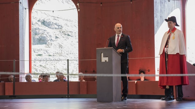 Bundesrat Alain Berset am Rednerpult