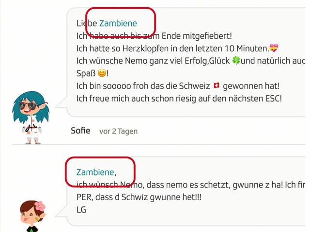 Wie kann ich jemanden taggen Beispiel