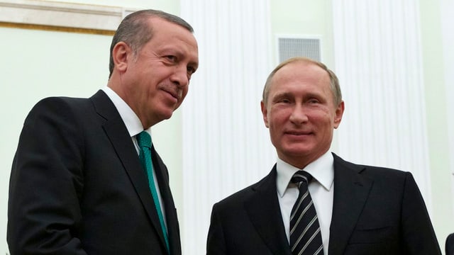 Erdogan und Putin bei ihrem Treffen in Moskau (23.9.15)