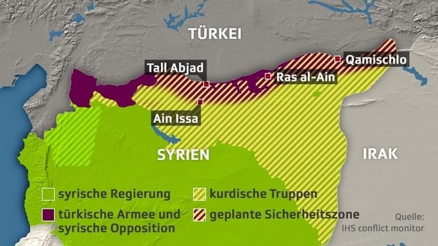 Um diese Gebiete geht es in Nordsyrien. 