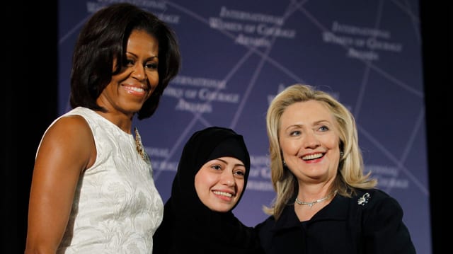 Michelle Obama, Samar Badawi, Hillary Clinton