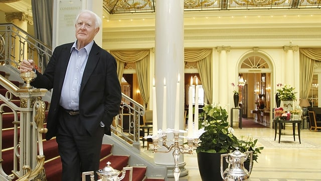 British writer John le Carré on September 26, 2010 at the Hotel Bellevue in Bern.