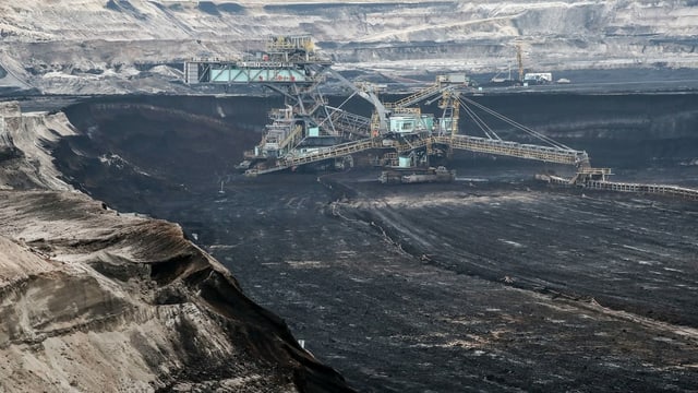 Braunkohleabbau in Profen, im mitteldeutschen Revier