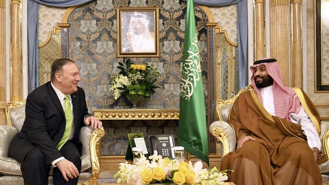  Mike Pompeo zu Besuch bei Mohammed bin Salman