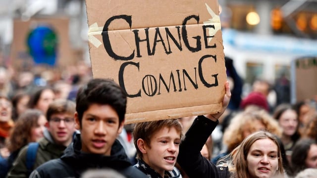 Schülerprotest am 21.12.2018 in Zürich