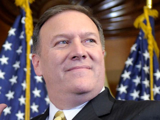 Zu sehen Mike Pompeo, Abgeordneter im Repräsentantenhaus.