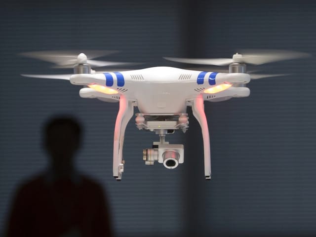 Eine DJI Drohne in der Luft