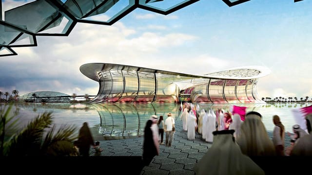 Geplantes Lusail Iconic Stadium in Katar (Modell)