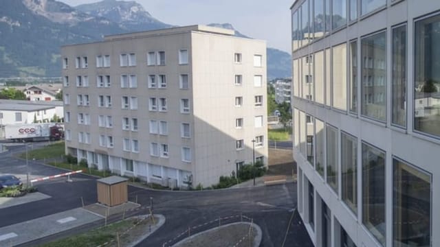 Blick auf das heutige Personalhaus des Urner Kantonsspitals