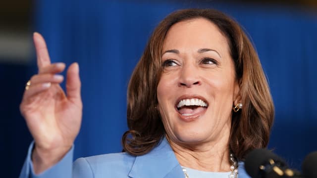 Vizepräsidentin Kamala Harris bei einem Event in Las Vegas, Nevada.