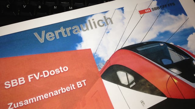 Vertrauliches Dokument der SBB zur Rollmaterialbeschaffung von Bombardier.