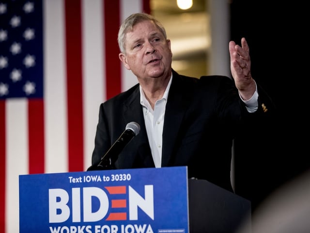 Former Iowa State Governor Tom Vilsack.