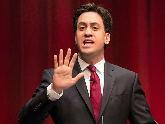 Nahaufnahme von Ed Miliband.