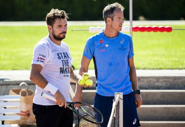 Stan Wawrinka with Magnus Norman