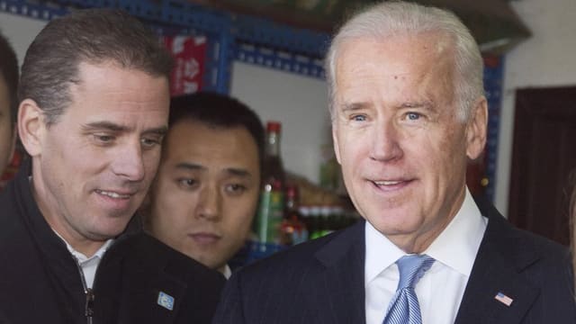 Joe Biden (rechts) mit seinem Sohn Hunter