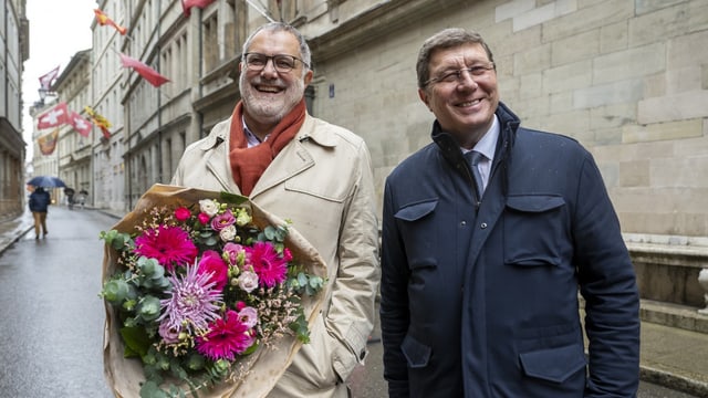 Carlo Sommaruga und Mauro Poggia