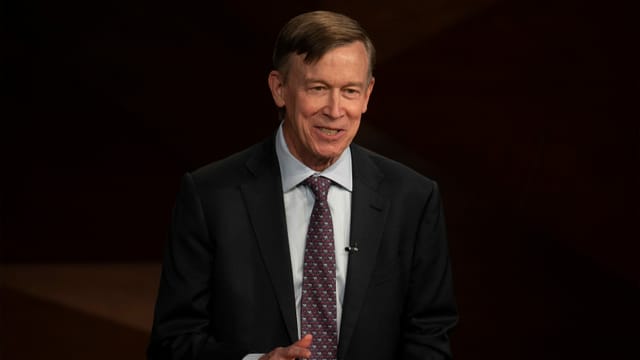 You can see newly elected Democratic Senator John Hickenlooper.