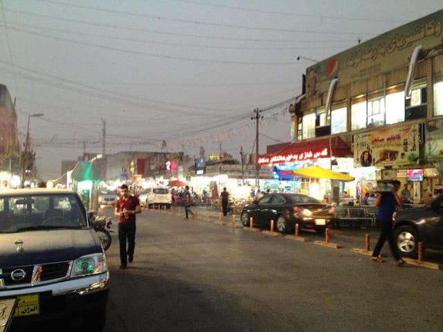 Strassenszene in Erbil.