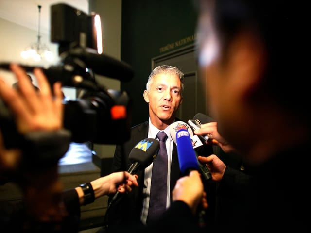 Michael Lauber bei der Wahl zum Bundesanwalt 2011 in Bern.