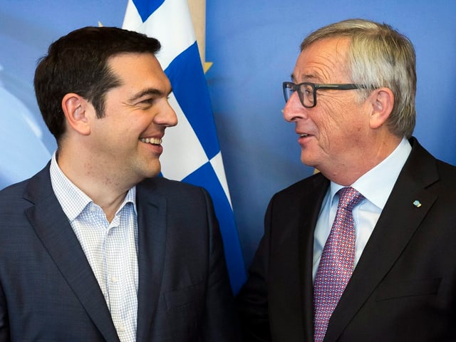 Alexis Tsipras und Jean-Claude Juncker