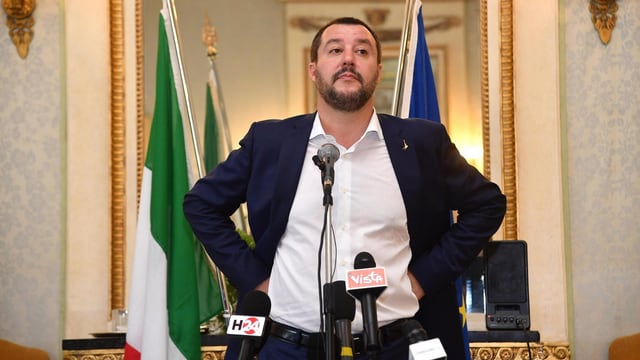 Unnachgiebig: der italienische Innenminister Matteo Salvini von der fremdenfeindlichen Lega. 